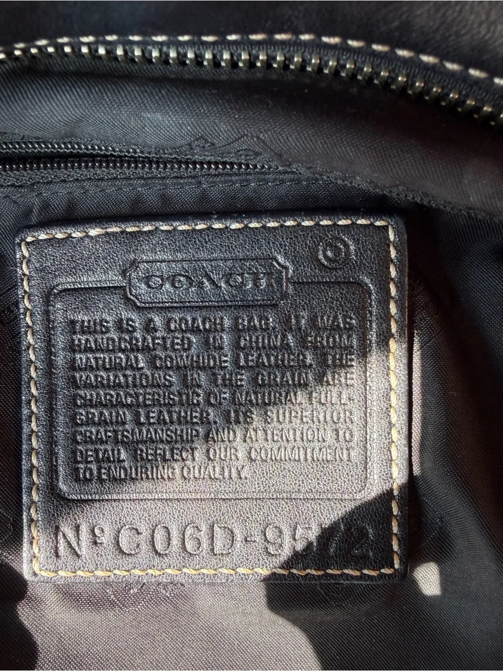 Coach Y2K Hamptons Soft Leather Bucket Tote Style #9572